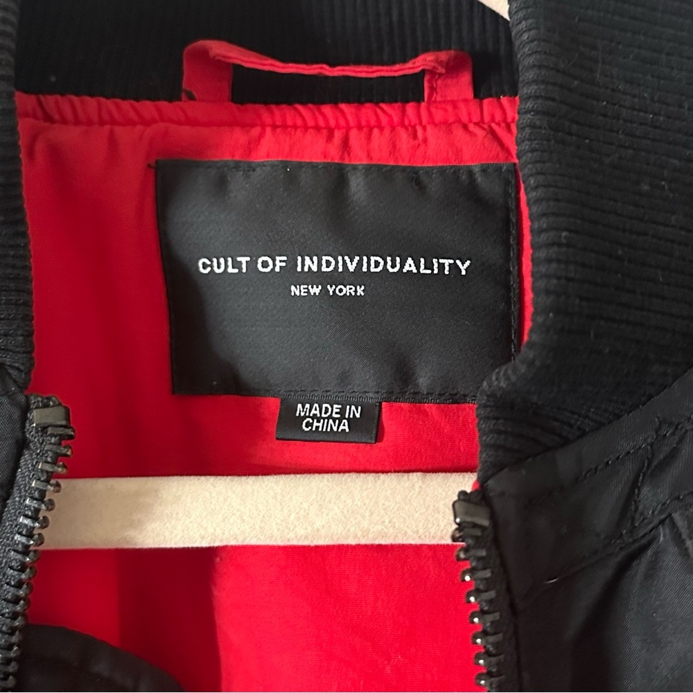 Cult of Individuality Bomber Jacket Panther Graphic Black Size [S] - Picture 5 of 8